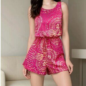New Chic Tribal Print Polyester Romper for Women Size 8- 10